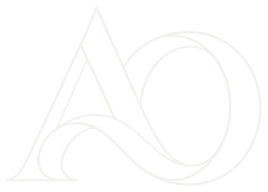 AO ribbon monogram
